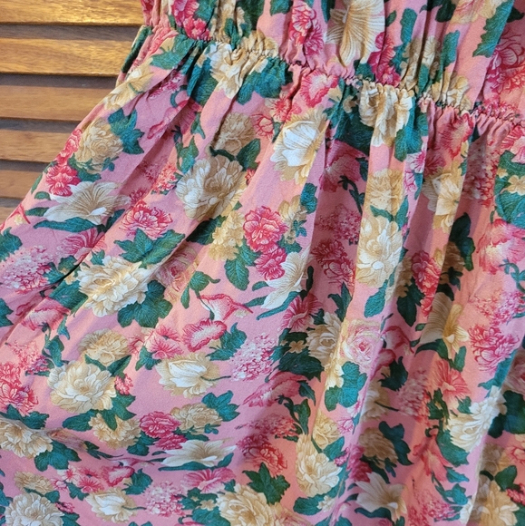 Pink Floral Long Dress - Picture 1 of 5
